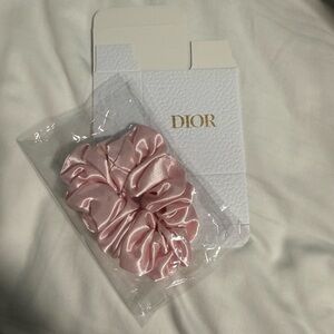 Dior Blush Silk Hair Scrunchie new with box!
